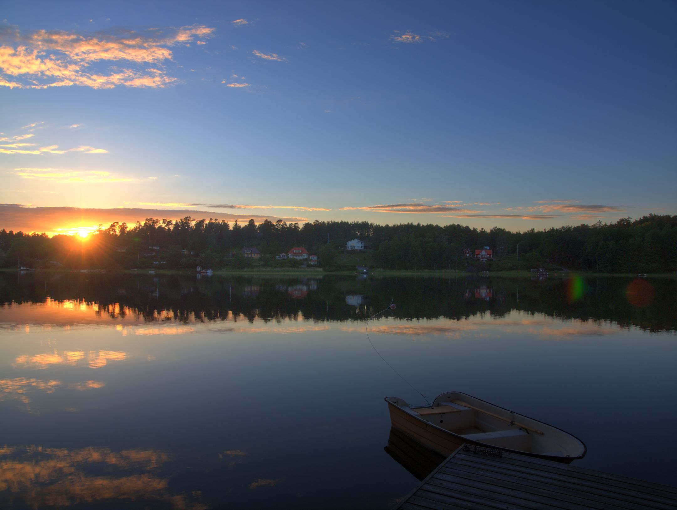 Sonnenuntergang in Fågelbrovägen