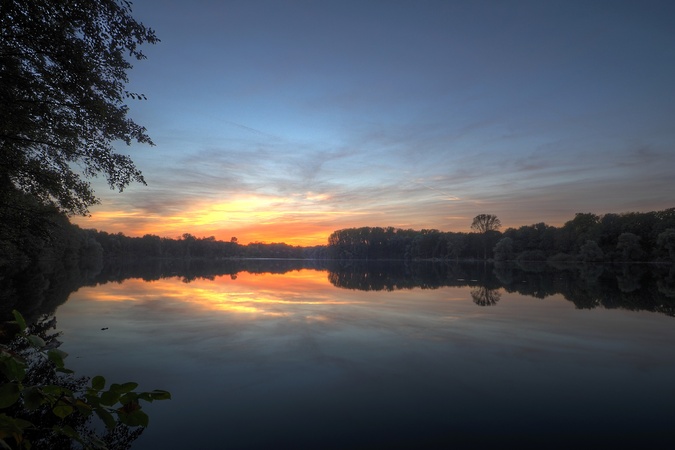 Sonneuntergang am See